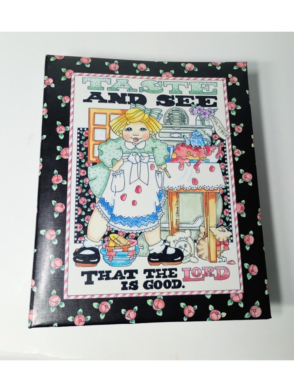 Taste & See 90s Cottage Hardcover Binder Cookbook Church Index Tab Tennessee Vtg